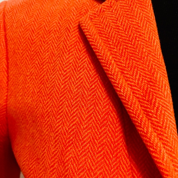 J. Crew Vibrant Orange Women's Blazer - Picture 4 of 5